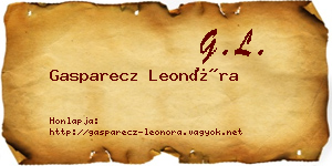 Gasparecz Leonóra névjegykártya